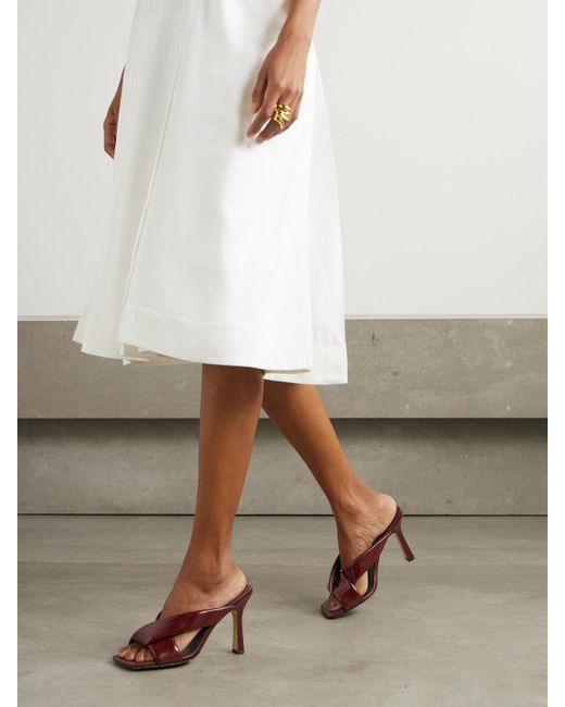 Bottega Veneta Brown Riva Padded Leather Mules