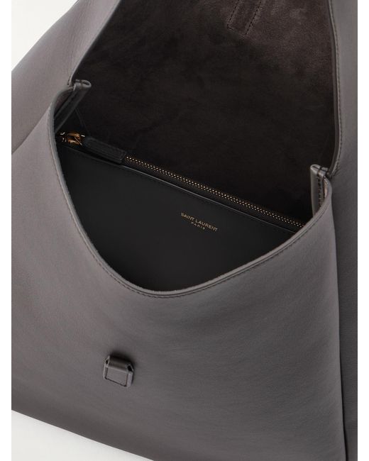 Saint Laurent Black Le 5 À 7 Large Leather Shoulder Bag