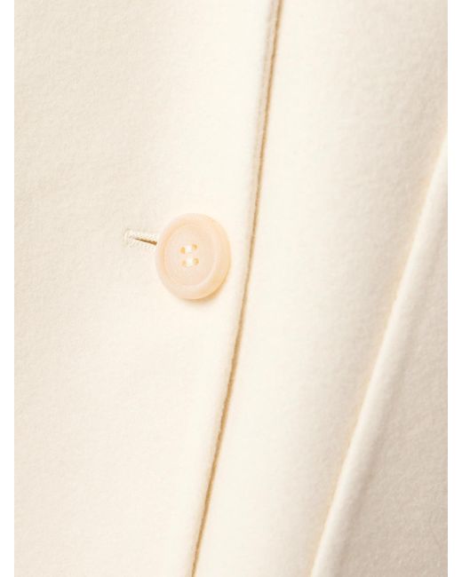 Max Mara Natural Orma Double-Breasted Wool And Cashmere-Blend Felt Coat