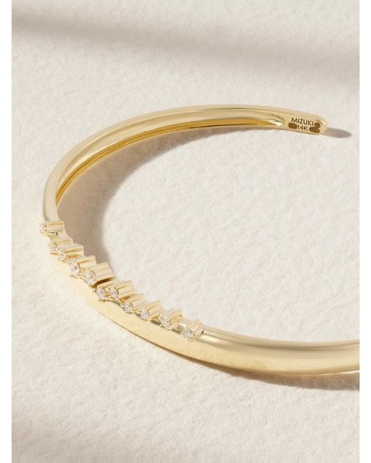Mizuki Natural 14-Karat Diamond Cuff