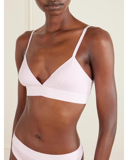 Tom Ford Pink Stretch-Modal Jersey Soft-Cup Triangle Bra