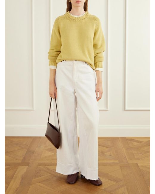 B Sides Yellow Cotton Sweater