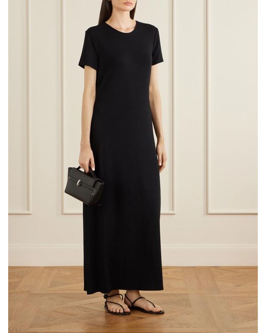 Veronica de Piante Black Harper Jersey Maxi Dress