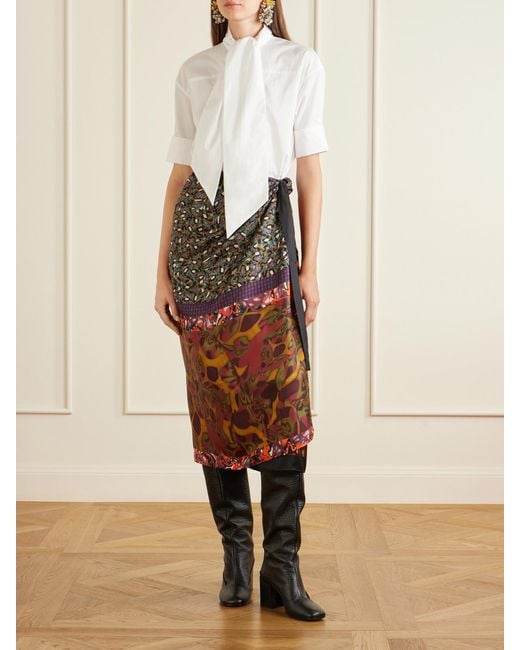 Dries Van Noten Black Leather Over-The-Knee Boots