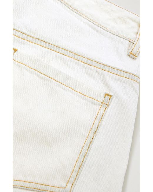 Moncler Genius White Alicia Keys High-Rise Wide-Leg Jeans