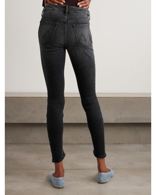 Mother Blue The Looker Mid-Rise Skinny Jeans