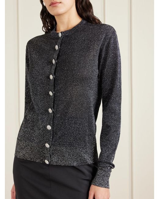 Dolce & Gabbana Black Metallic Knitted Cardigan