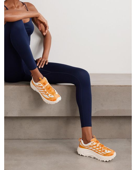 Hoka One One Gray Mafate Three2 Sneakers Aus Mesh Mit Gummibesätzen