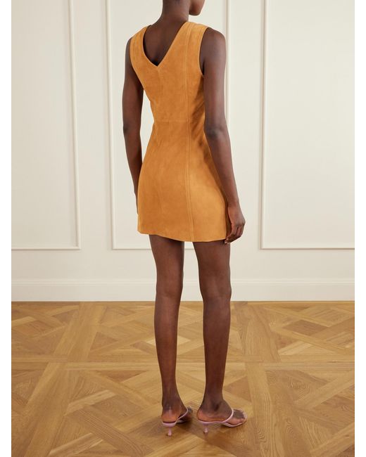 Ulla Johnson Brown Sloane Suede Mini Dress