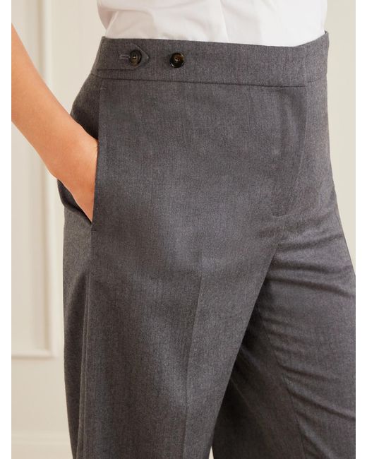 Stella McCartney Gray Wool Straight-Leg Pants