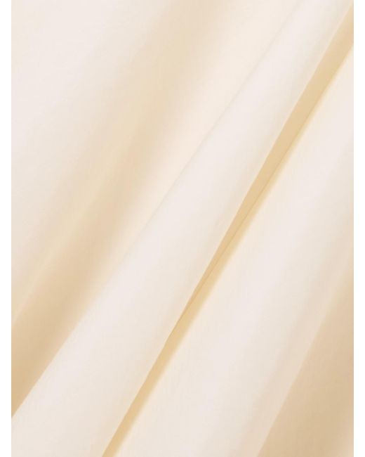 Khaite Natural Mellie Silk-Blend Organza Midi Dress