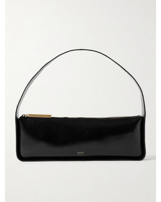 Khaite Black Lori Schultertasche Aus Leder