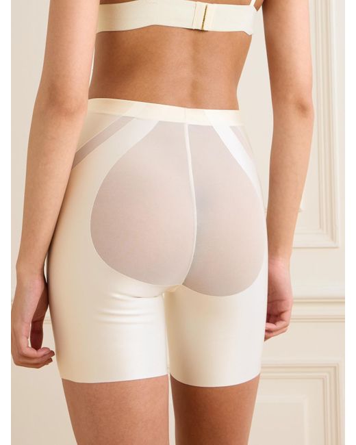 Spanx White Shape Booty-Lifting Shorts
