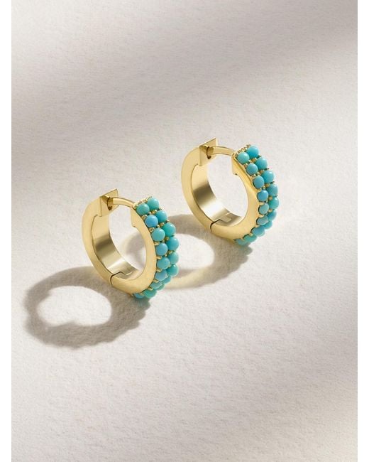 Jennifer Meyer Metallic 18-Karat Hoop Earrings