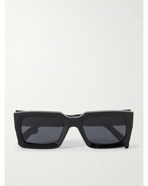 Céline Black Bold Square-Frame Acetate Sunglasses