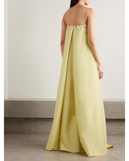 Robe Du Soir En Taffetas À Nœud Estelle BERNADETTE en coloris Yellow