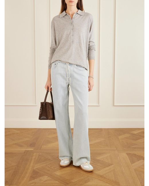 Still Here White Cool Wide-Leg Jeans