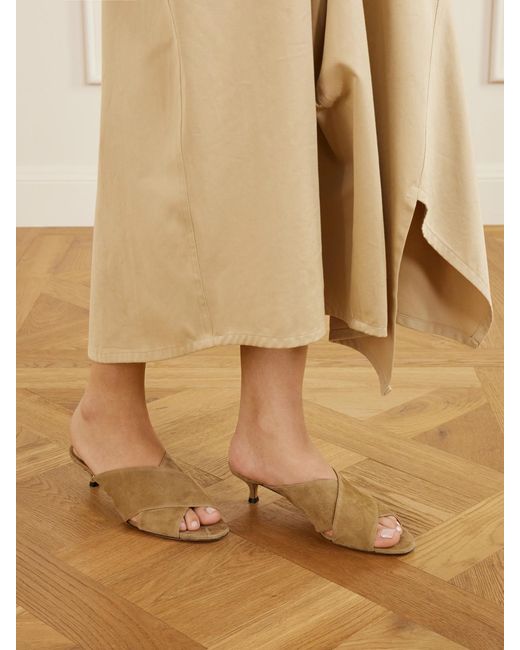Le Monde Beryl Natural Luca 35 Suede Sandals
