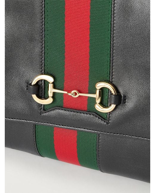 Gucci Black Paparazzo Medium Leather Shoulder Bag