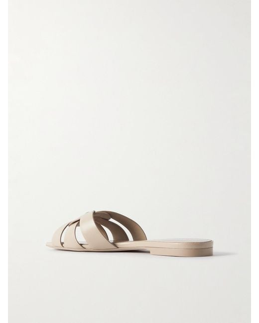 Saint Laurent Brown Nu Pieds 05 Vit Ver Soft Sl Sa Sandal