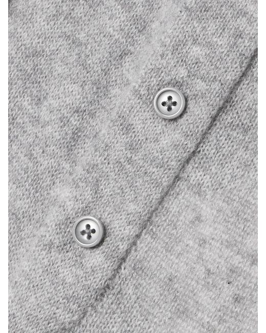 ÉTERNE Gray Cruz Cashmere Wide-Leg Pants