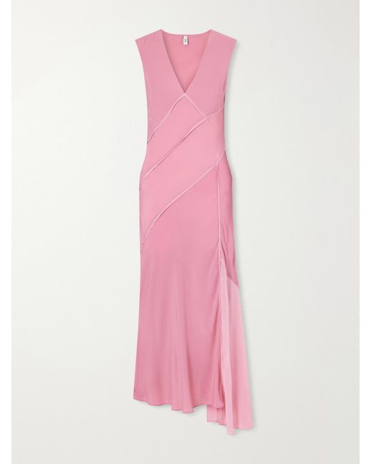 Sir Pink Elin Panelled Gown