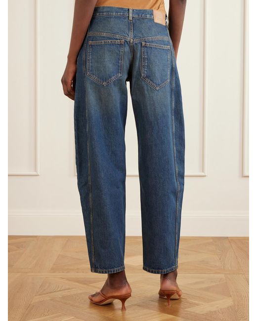 Isabel Marant Blue Oriane Mid-Rise Boyfriend Jeans