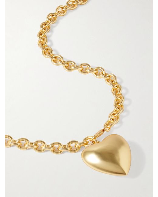 Roxanne Assoulin White Heart & Soul-Tone Necklace