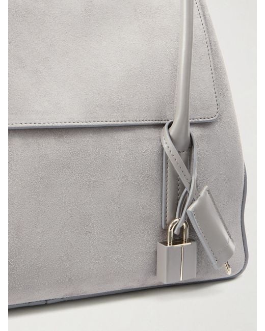 Tom Ford Gray Suede Shoulder Bag