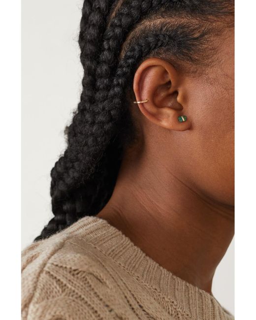 Melissa Joy Manning Green 14-Karat Recycled Emerald Earrings