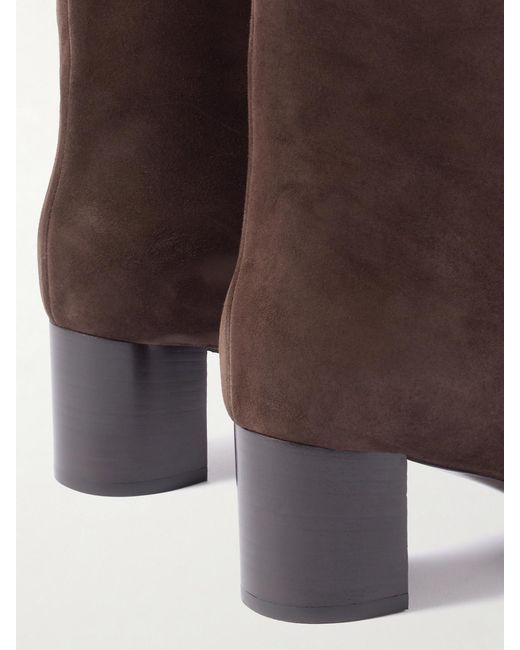Totême  Brown Downtown Suede Boots