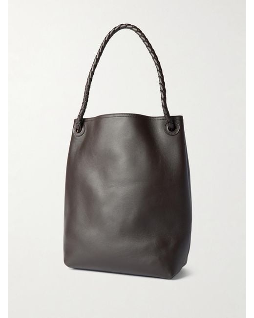 Sac Seau En Cuir Andiamo Medium Bottega Veneta en coloris Black
