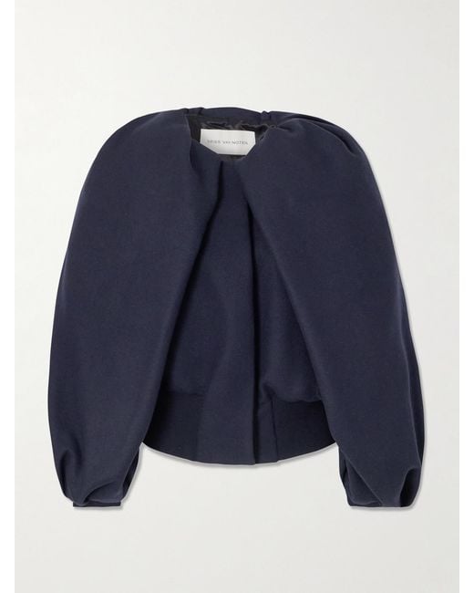 Dries Van Noten Blue Wool-Blend Jacket