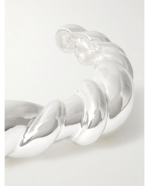 Completedworks Natural Meandering Rhodium-Plated Cuff