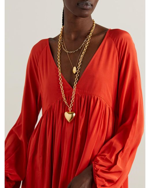 Roxanne Assoulin White Heart & Soul-Tone Necklace