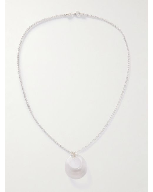 Loren Stewart Natural Moonrise Sterling Quartz Necklace