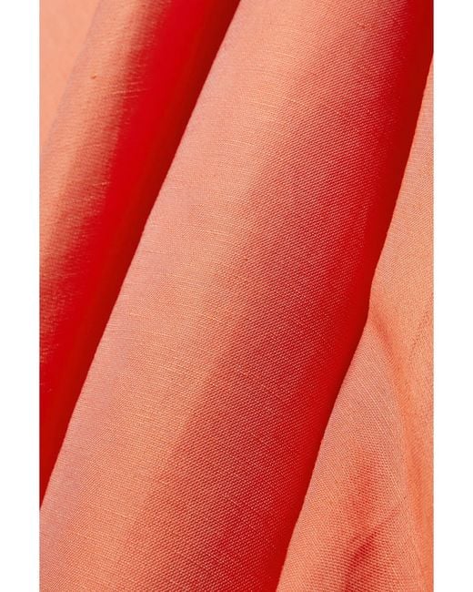 Bondi Born Red Net Sustain Montenegro Trägerloses Maxikleid Aus Webstoff