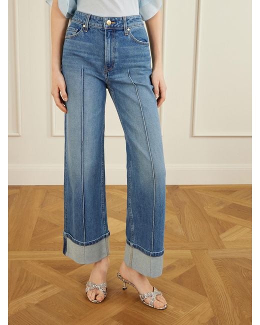 Ulla Johnson Blue Genevieve Wide-Leg Jeans