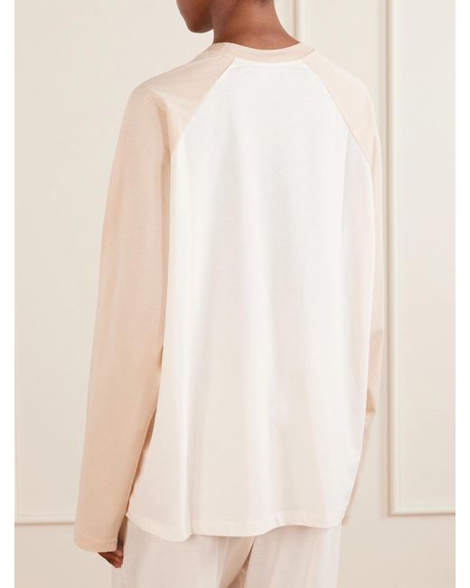 Wardrobe NYC Natural Raglan Cotton-Jersey T-Shirt