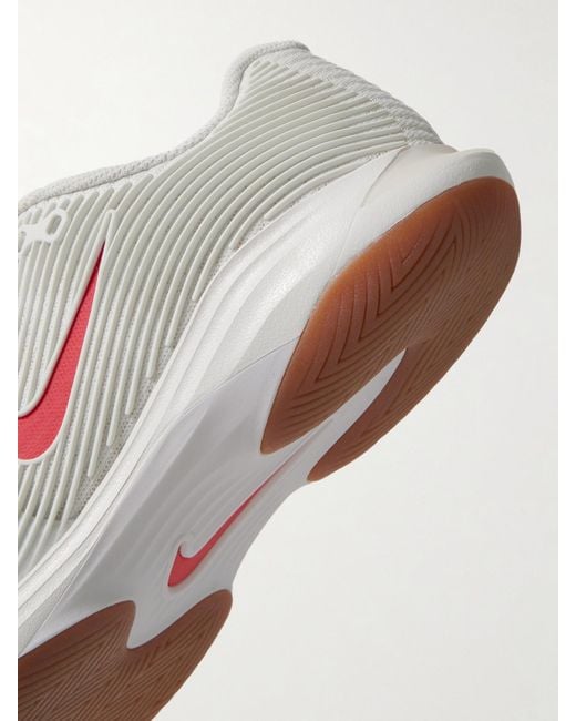 Nike White Vapor 12 Sneakers Aus Mesh Mit Gummibesätzen