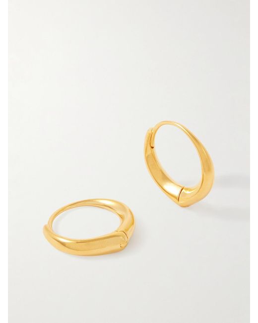 Sophie Buhai Metallic Large Hellenic Creolen Aus-Vermeil