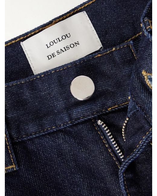 Loulou de Saison Blue Samur High-Rise Straight-Leg Jeans