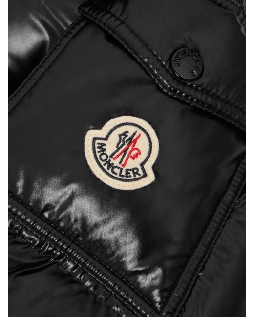 Moncler Black Maire Hooded Quilted Glossed-Shell Down Jacket