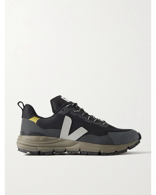 Veja Black Dekkan Rubber-Trimmed Alveomesh Sneakers