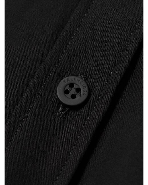 Balenciaga Black Shirt With Lace Trim