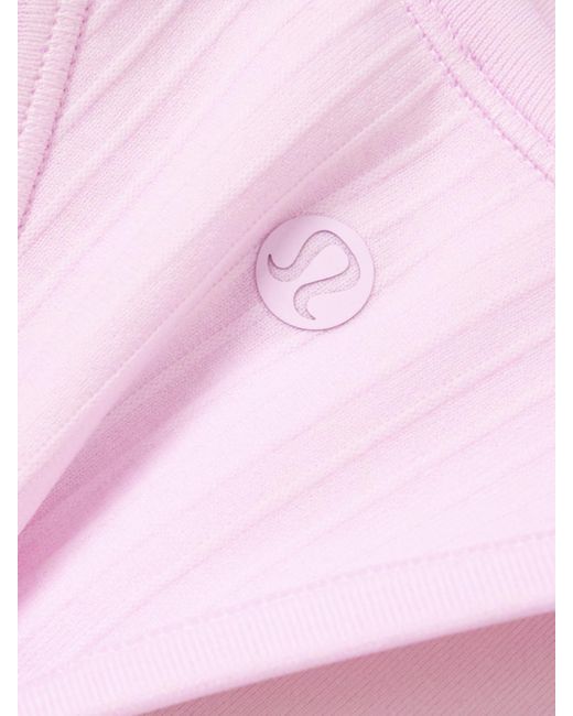 lululemon athletica Pink Ebb To Street Ribbed Jersey Tank