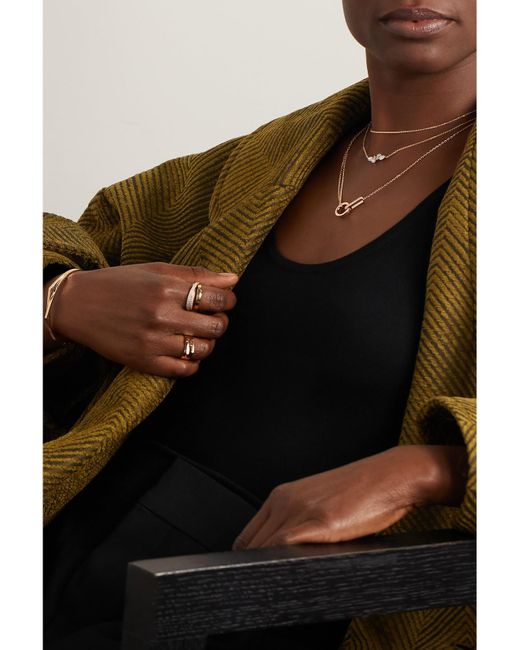Repossi White Berbère 18-Karat Rose Diamond Necklace