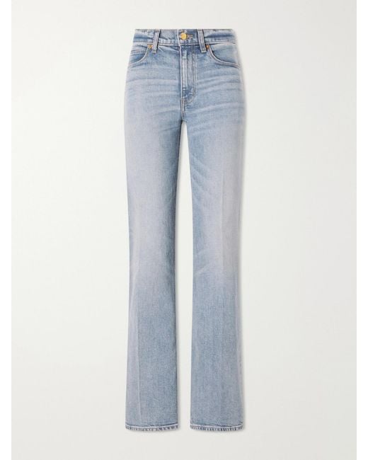 Jamie Haller Blue Wide-Leg Mid-Rise Jeans