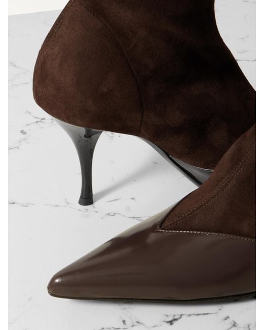 Bottines En Daim À Finitions En Cuir Vega Neous en coloris Brown
