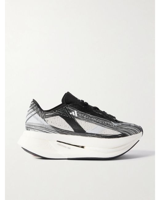 Adidas By Stella McCartney White Prime X 2.0 Exaggerated-Sole Strung Sneakers
